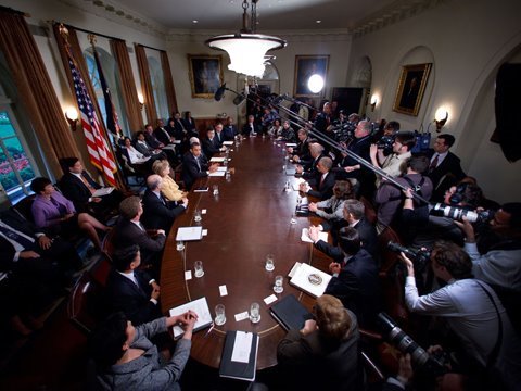 The President S First Cabinet Meeting Youtube