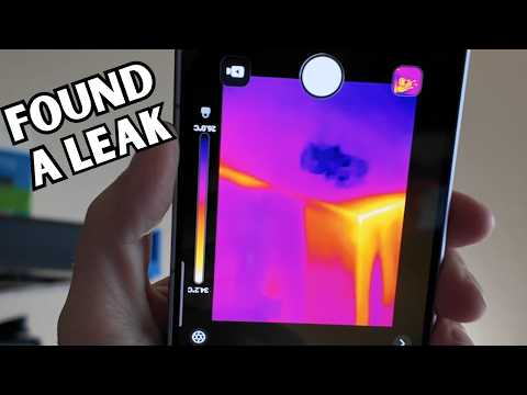 How To Spot An Active Roof Leak With Your Cell Phone! RISION Magic Pro Thermal Camera For Phone