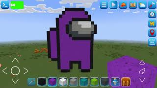 Minecraft Building Tutorials 💜 Cute Purple Impostor || RealmCraft Free Minecraft #free2play Game screenshot 5