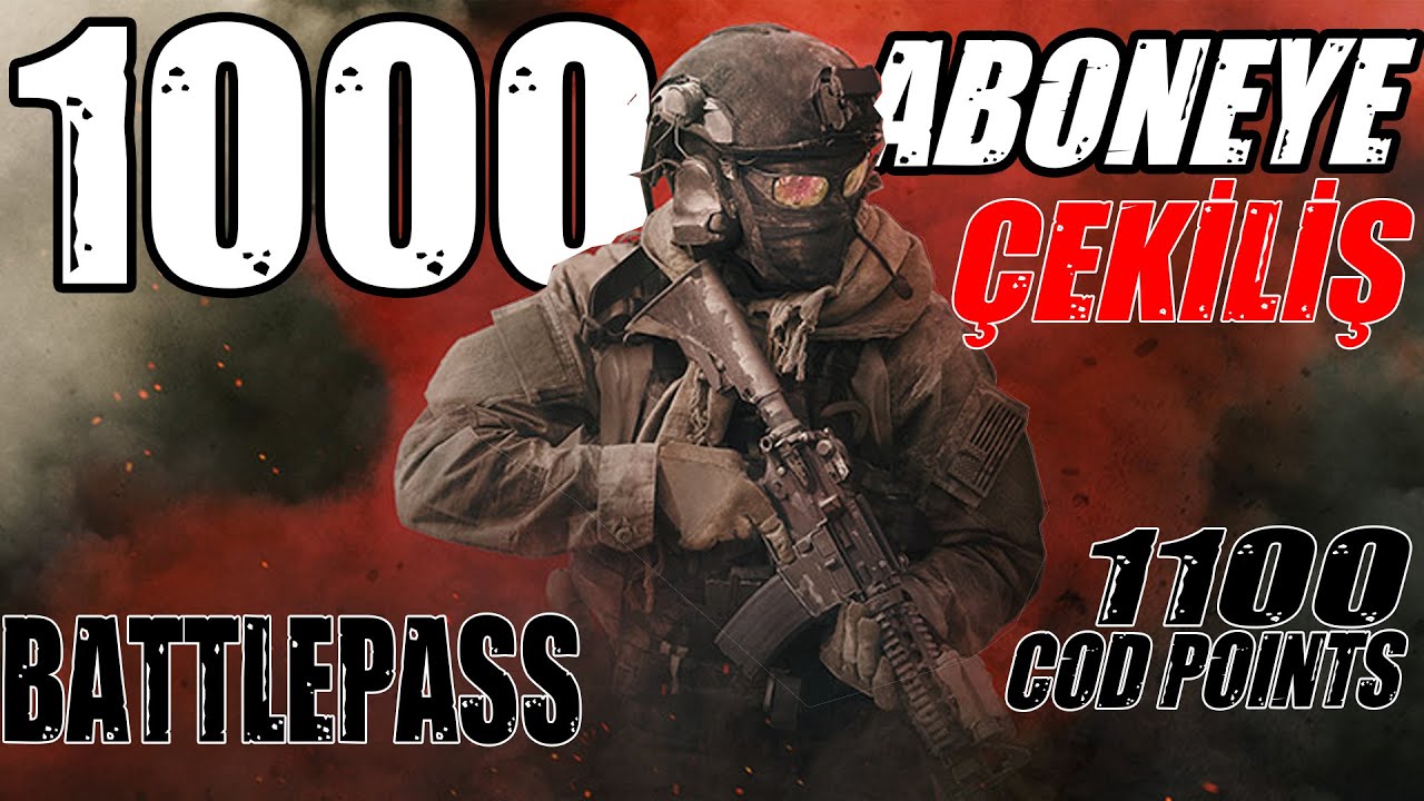 Cod Warzone 1100 Cod Points (Battlepass) Çekilişi / 1000 Aboneye Özel ...