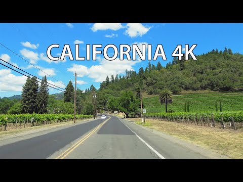 Napa Valley 4K - California Vineyards - Scenic Drive