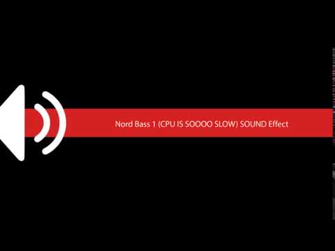 Nord Bass 1 CPU IS SOOOO SLOW SOUND Effect