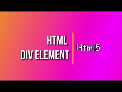 HTML5 tutorial  16 | HTML Div Element