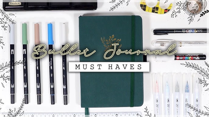 Rise and Shine Publishing Bullet Notebook Journal Set with 10 Pens, 12  Stencils, & 3 Bookmarks