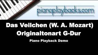 Das Veilchen (W. A. Mozart) Playback Instrumental Demo Originaltonart G-Dur
