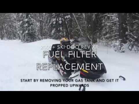 How To: Ski-Doo REV XR 1200 Fuel filter + sock filter replacement - YouTube