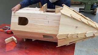 The Idea Of Woodworking Is Close To Nature // How To Build  A New Home For The Dove