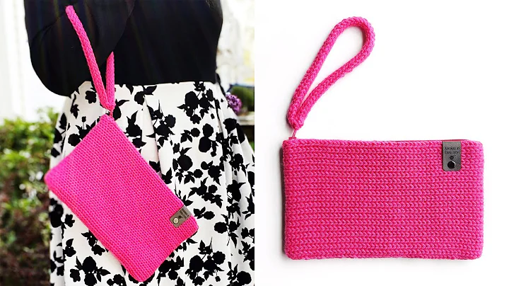 DIY Knit Wristlet Purse! Circular Knitting Machine...