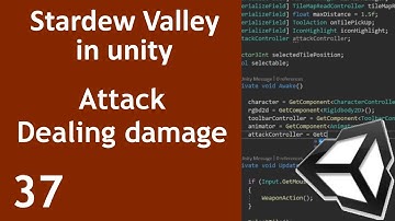 Stardew Valley like Game in Unity Episode 37 Attack system and Dealing damage to damageable object