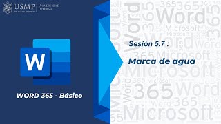 Word 365: Sesión 5.7 - Marca de Agua