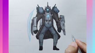 How to draw New Upgraded Titan Cameraman 2.1