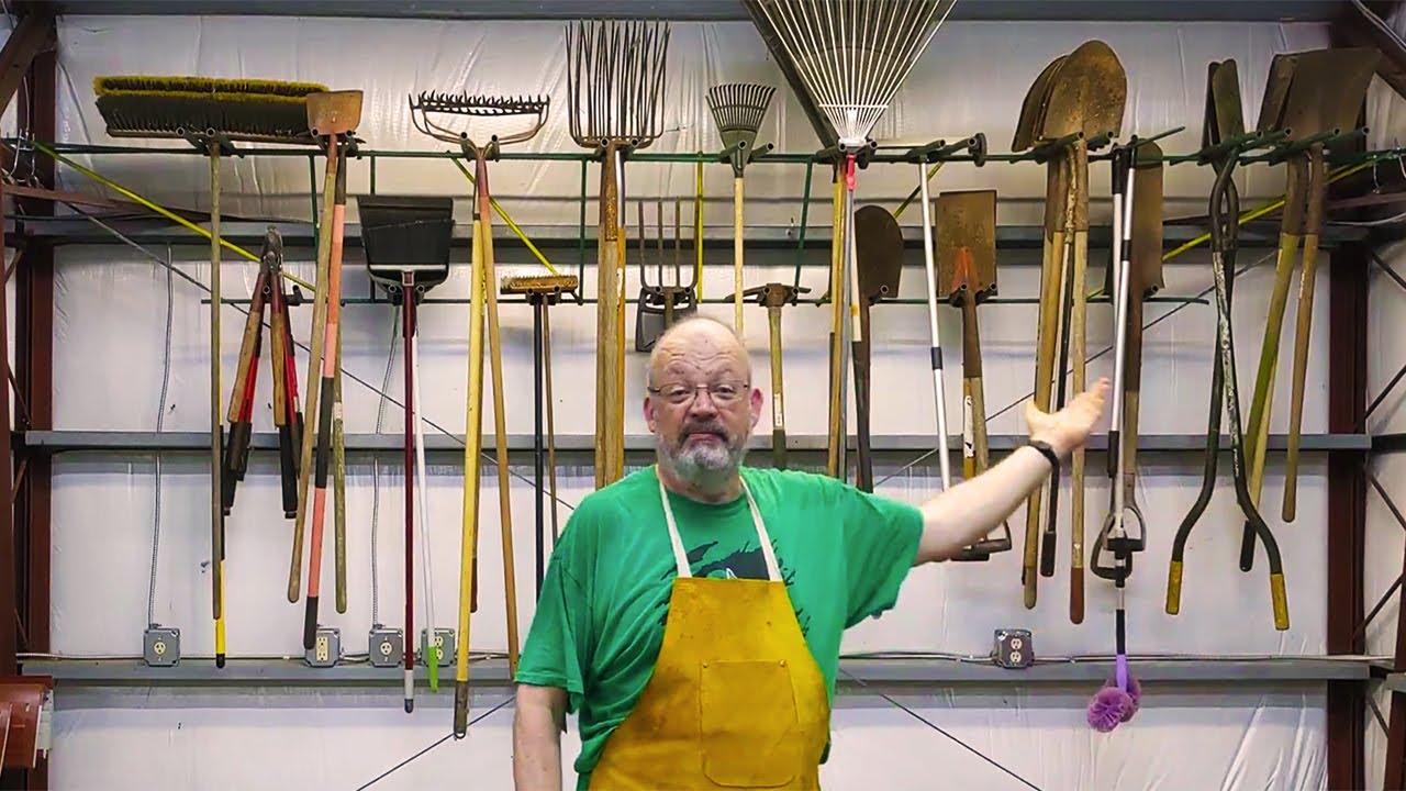 Rebar Garden Tool Rack: 55 Tools, 13ft Span, Amateur Welding - YouTube