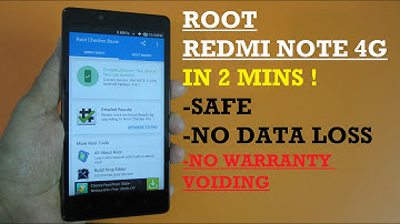 Root/Unroot Redmi Note 4G IN 2 MINS !