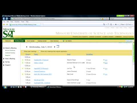 WebEx Tutorial 1 - Joining a WebEx Meeting