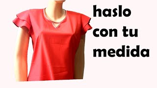 no lo creeras lo facil que es esta blusa molde y confeccion