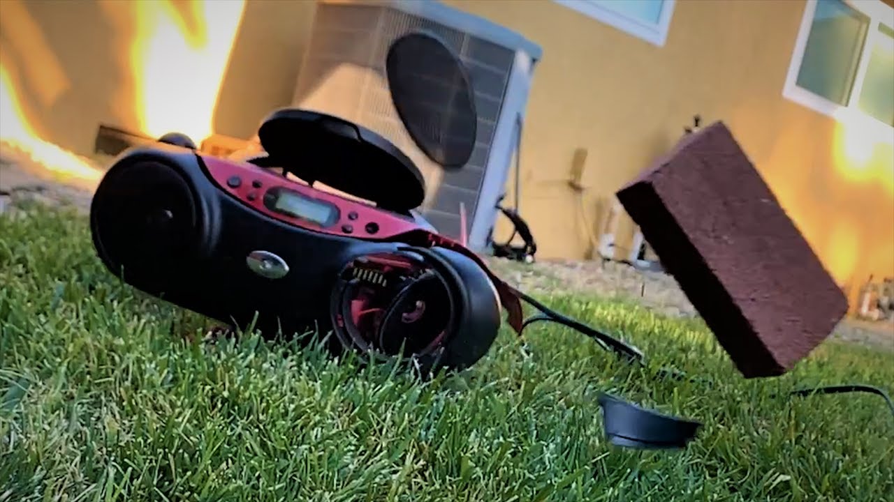 GPX Red Boombox Destruction YouTube