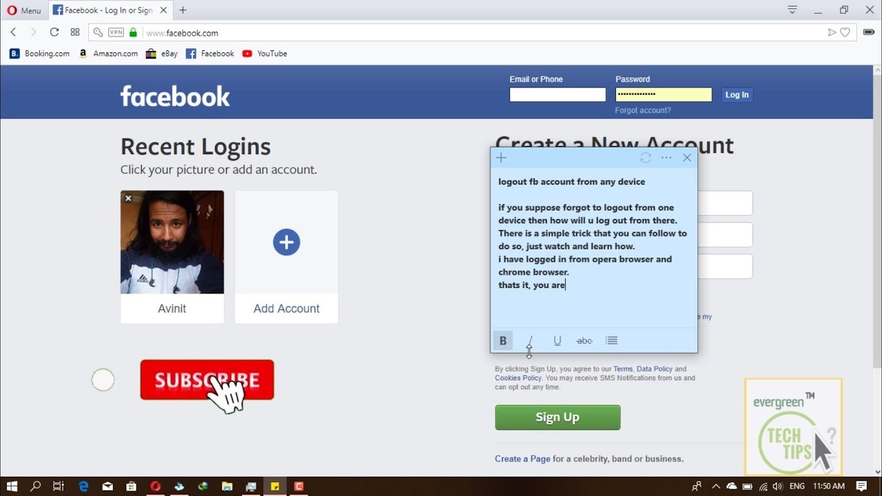 Logout FB Account From Any Device | Facebook Sign In Helps | Facebook