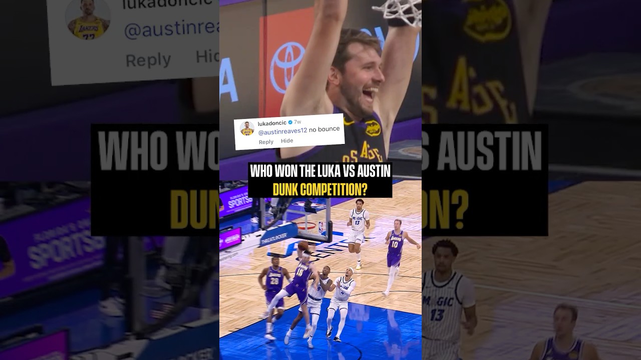 Luka and Austin with some friendly competition 😂 #lakers