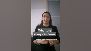 Q13: What are Arrays in Java? #learnjava #javaonlinetutorial #shortsfeed
