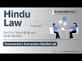Testamentary Succession (Section 30)