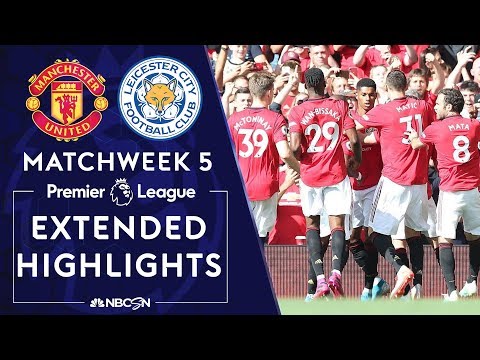 Manchester United v. Leicester City | PREMIER LEAGUE HIGHLIGHTS | 9/14/19 | NBC Sports
