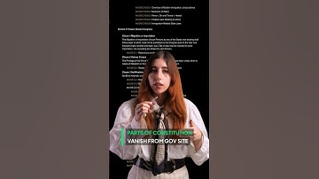 Parts of the Constitution Gone From The Gov Site #shorts