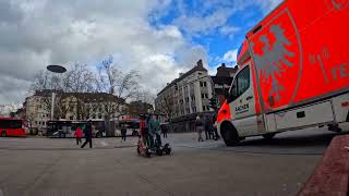 | Walkthrough Aachen Hauptbahnhof, Shopping Streets, Bus Ride and More | 4k 60fps Video | 2024