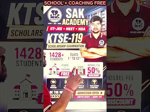 KTSE-119 🔥 SCHOOL + COACHING FREE | Scholarship Test 2026 | Register Now 🚀 #class10maths #jeebatch