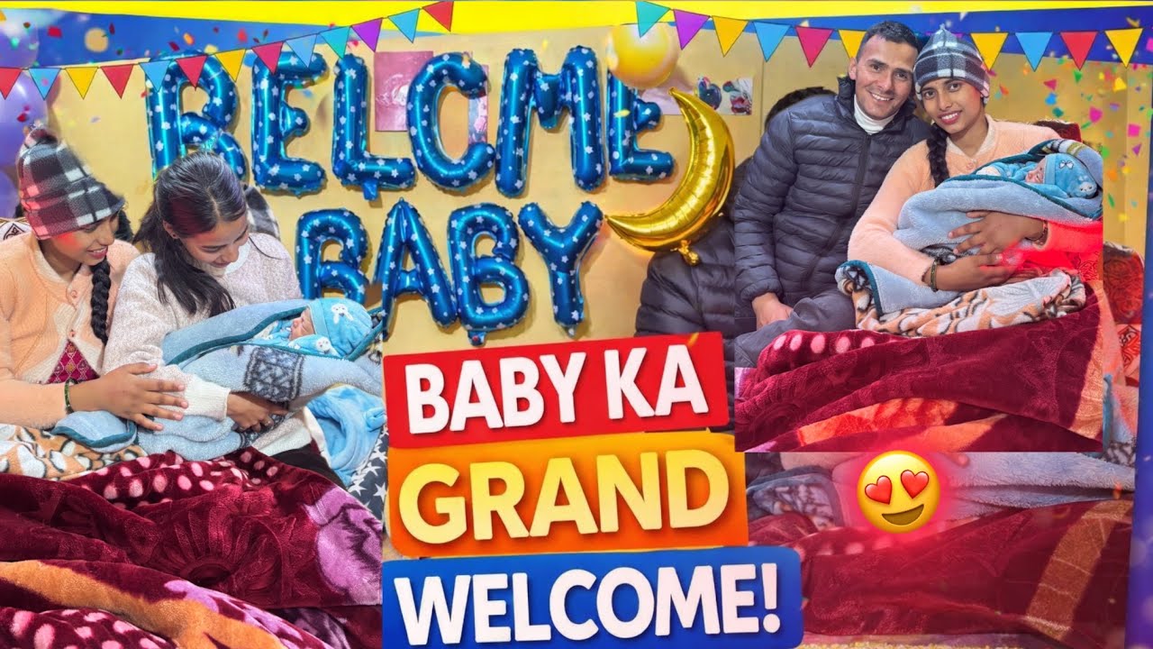 Baby Ka Grand Welcome 😍🎉|| Ghar Mein Nanha Mehmaan Aya🧿❤️|| Shivangi_Dhek