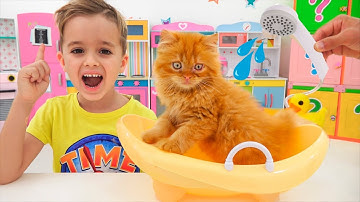 Vlad dan Niki menemukan anak kucing