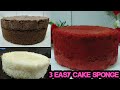 3 easy basic cake sponge recipe  chocolate vanillared velvet sponge cake  sponge cake for  icing