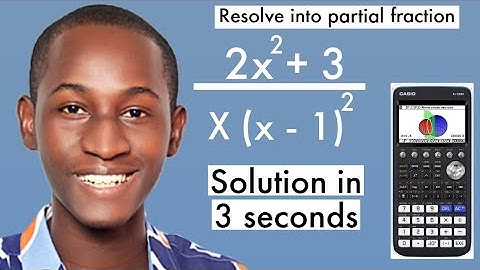 PARTIAL FRACTIONS USING CASIO CALCULATOR: This Will Blow Ur Mind! | Casio fx-CG graphing Calculator