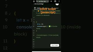 😎block scope syntax n javascript