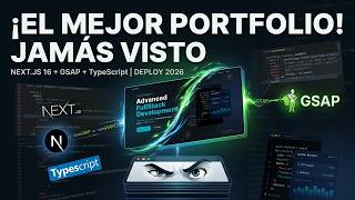 Portfolio con Animaciones Increíbles en Next.js 16 | GSAP + Framer Motion + TypeScript