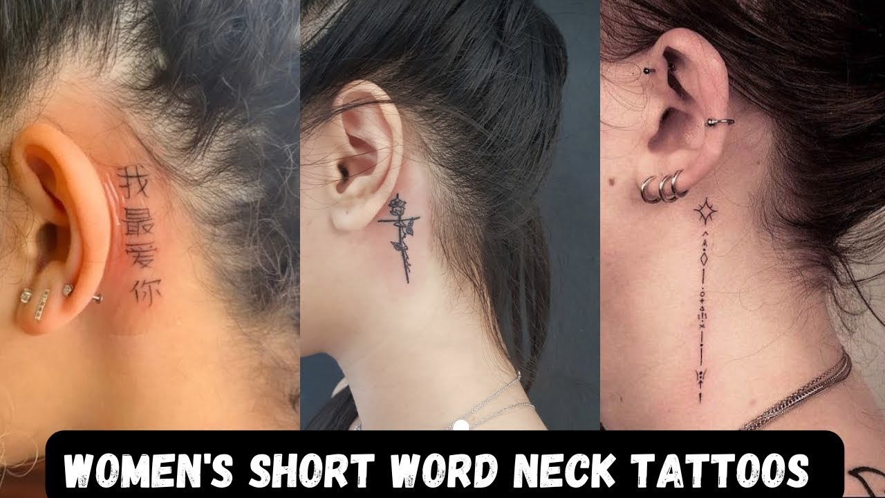 "How to Rock Short Word Neck Tattoos: Women's Edition!"
