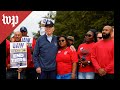 WATCH: Biden visits UAW picket lines