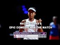 The Time Naomi Osaka’s Epic Comeback in The Match.