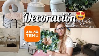 📦HAUL DE TEMU 💯✅ Decorando mi casa Infonavit 😍🏡 Decoración neutral 🪴☕ Bonita y económica 👌