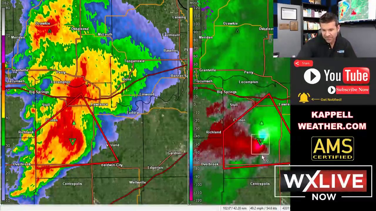 LIVE Severe Weather Coverage - Tracking Tornadoes Across Kansas and ...