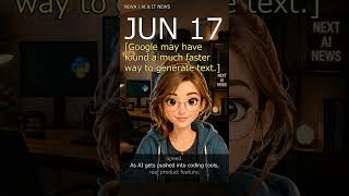 Google’s DiffusionGemma Could Make AI Text 4x Faster #Shorts
