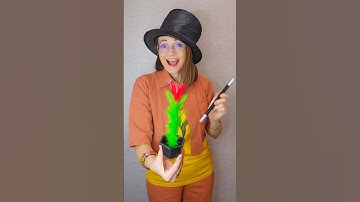 Flower from a magic wand #magic #tutorial