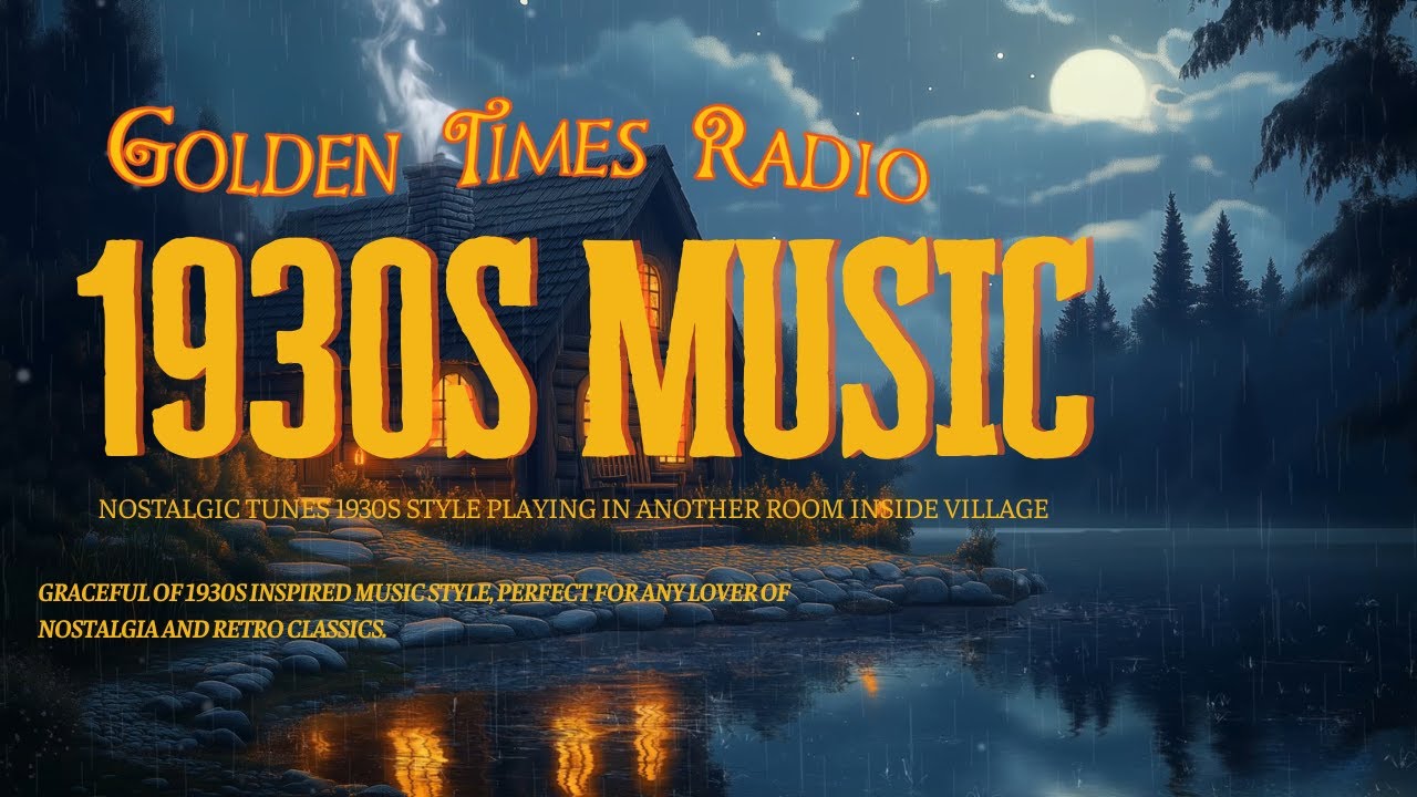 Quiet Night Candlelit Around the Countryside Manor With 1930s Oldies Playing in Another Room