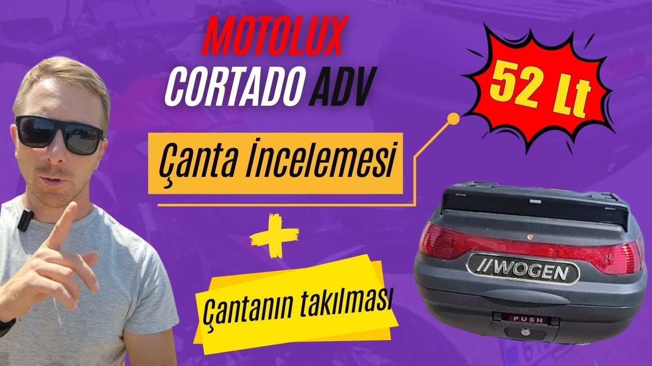 Motolux Cortado 200 Wogen 52 Lt çantası nasıl takılır?