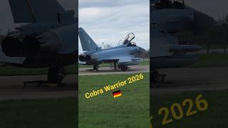 Luftwaffe Typhoons Deploy to RAF Waddington for Cobra Warrior Exercise10 March 2026 #cobrawarrior.