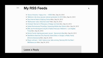 8 Templates for the RSS Multi Import Wordpress Plugin