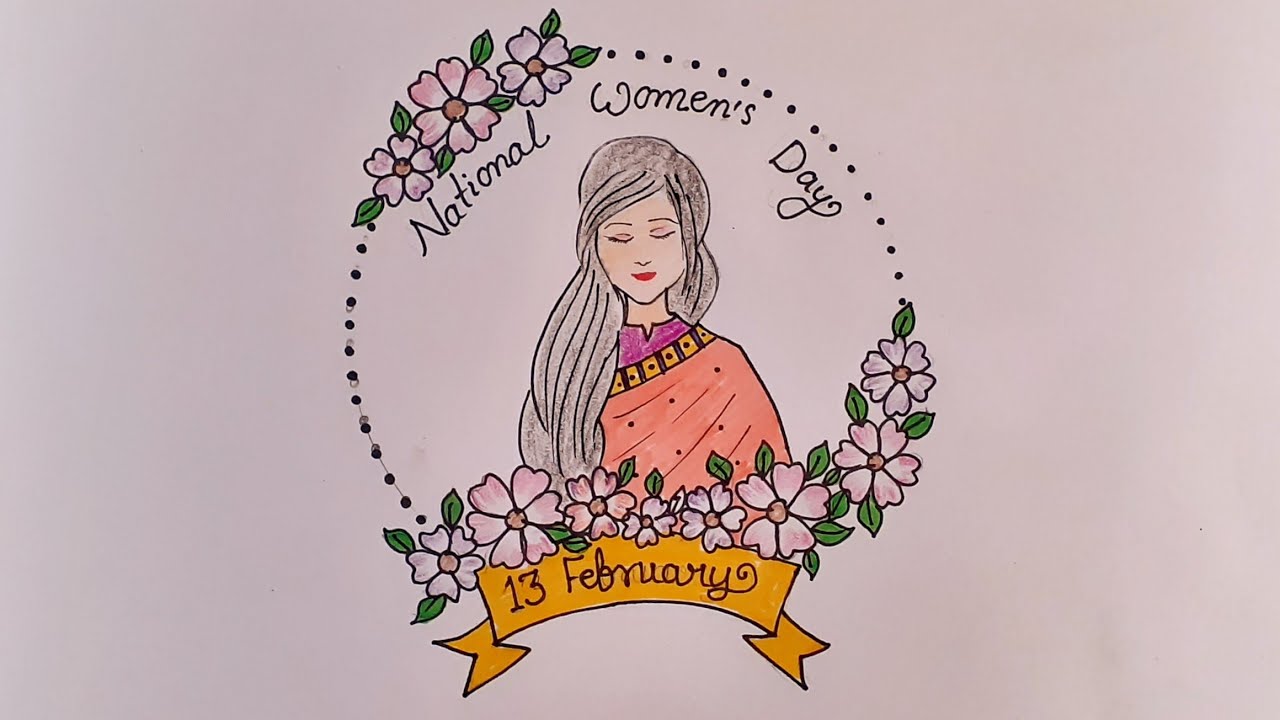 women's day drawing poster | happy women's day | International ...