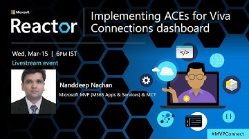 Implementing ACEs for Viva Connections dashboard | #MVPConnect