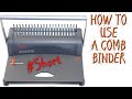 How to Use a Comb Binder (Peach Star 21) #SHORTS