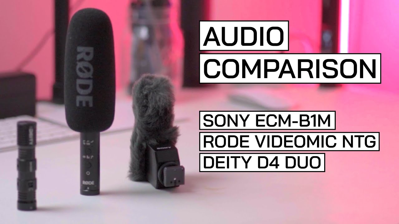 MIC COMPARISON Sony ECMB1M vs Rode Video VideoMic NTG vs Deity D4 Duo YouTube