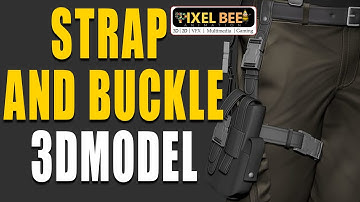Shoulder Strap and Buckles 3d model | HUMAN model part-23 | Autodesk Maya |  tutorial  | srinu yadav